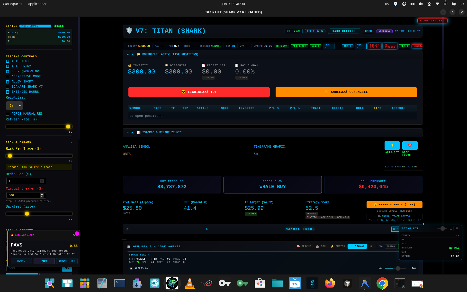 Main Dashboard Interface